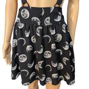 Hot Topic Moon Phase Overall Mini Skirt